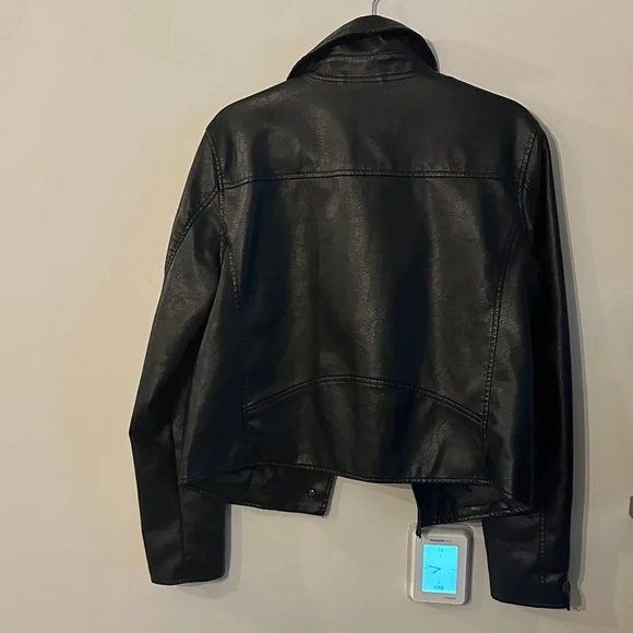 Anthropologie Sleek Black Leather Jacket - Picture 6 of 6